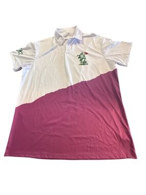 Captain Morgan Sliced Golf Polo Play The Slice Large USA Made Gorpcore Retro